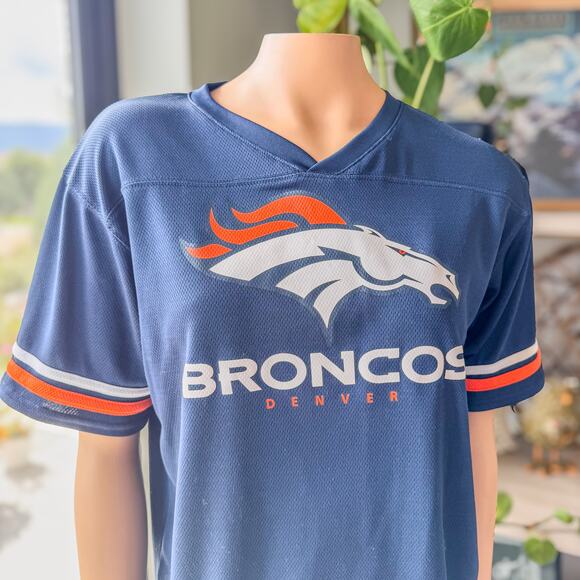 Denver Broncos, NFL Team Apparel, Youth XL 14/16 Jersey Style Top, Football - Picture 5 of 6